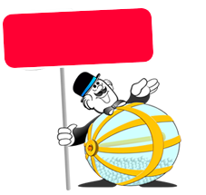 EL Gordo cartel en blanco